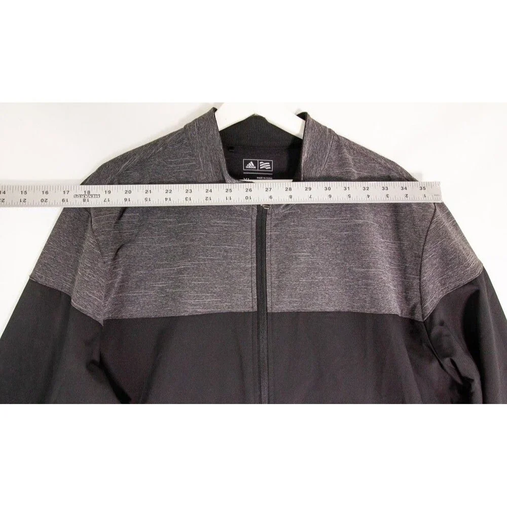 Adidas Golf Full Zip Heathered Gray Jacket Men’s Size XL